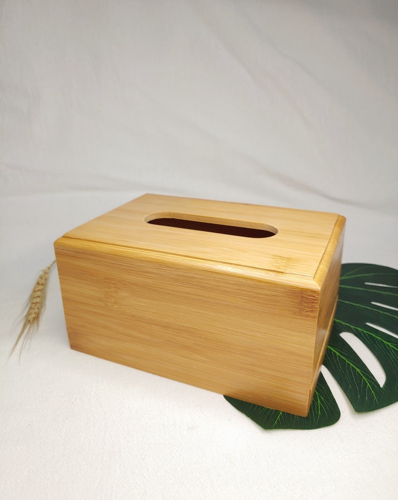 Bamboo Tissue Box, Table Napkins Tissue Paper Case 2